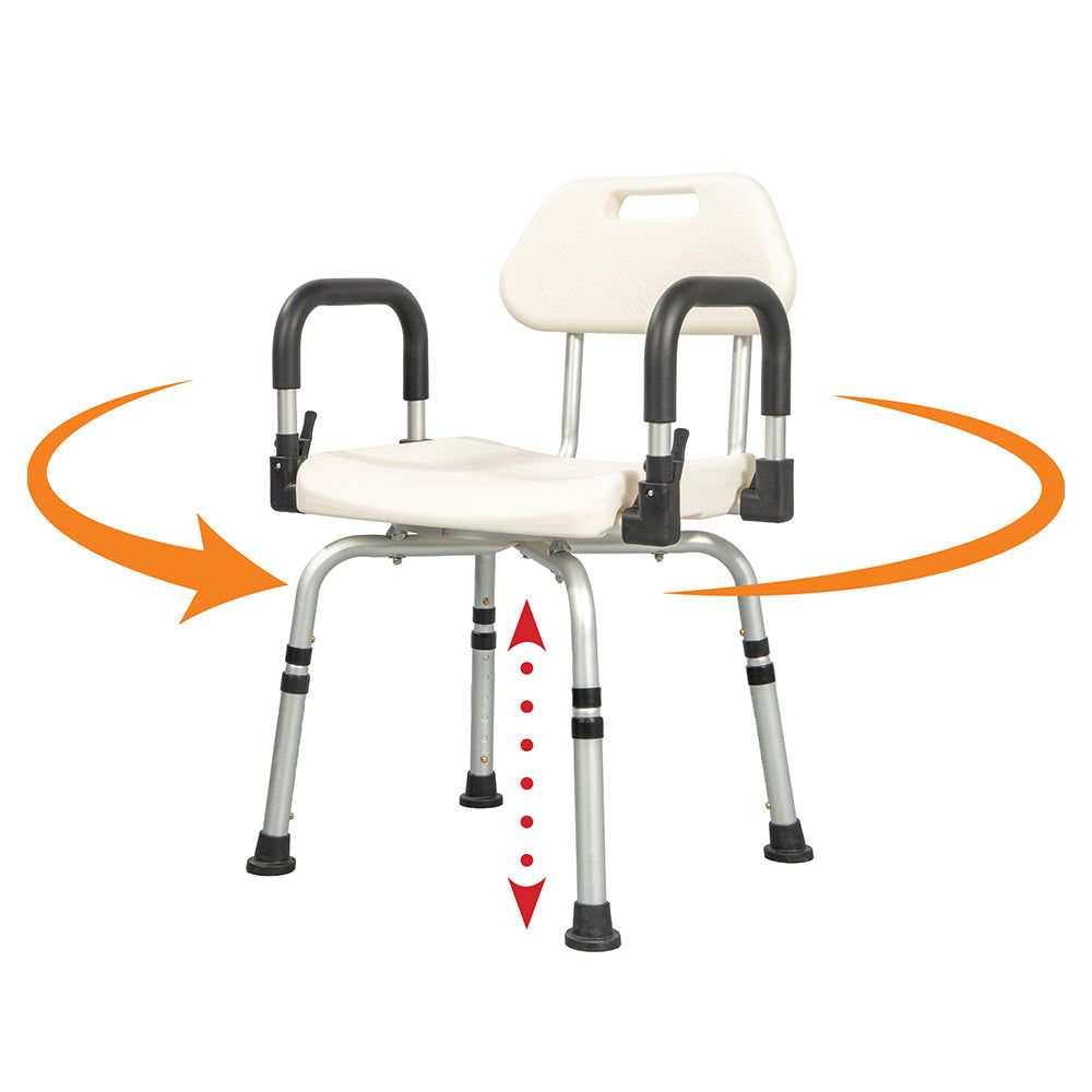 360° Rotating shower chair