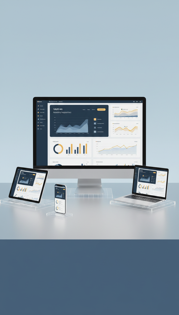 Desktop Monitor Showcasing Analytics Reporting