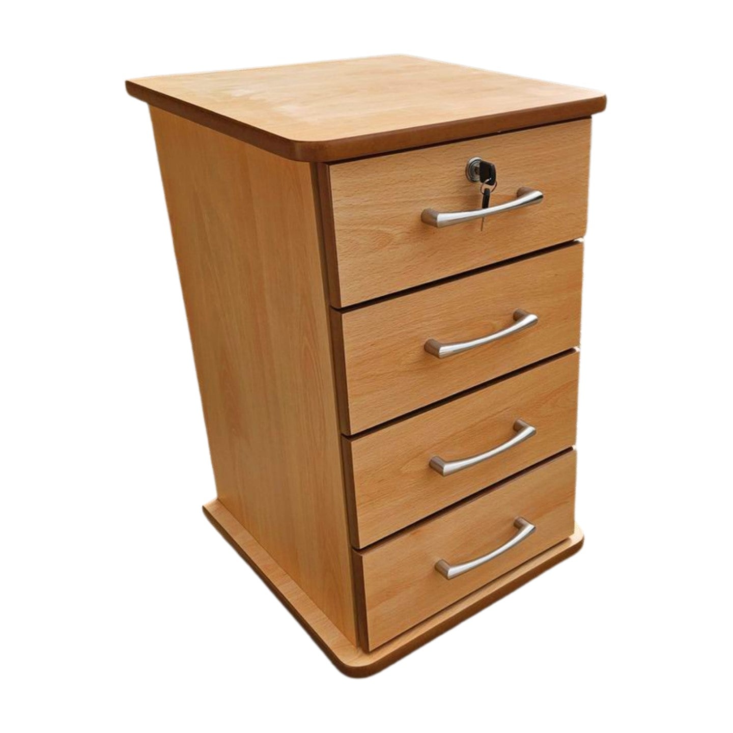 4 Drawer Bedside locker with lock and castors - J&L Healthcare Furniture