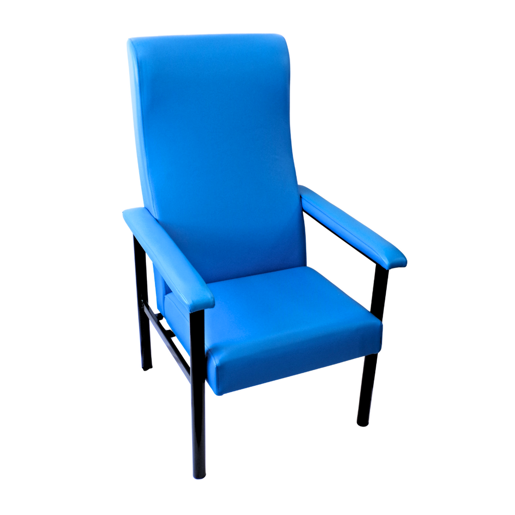 Tara Steel Frame High Back Chair