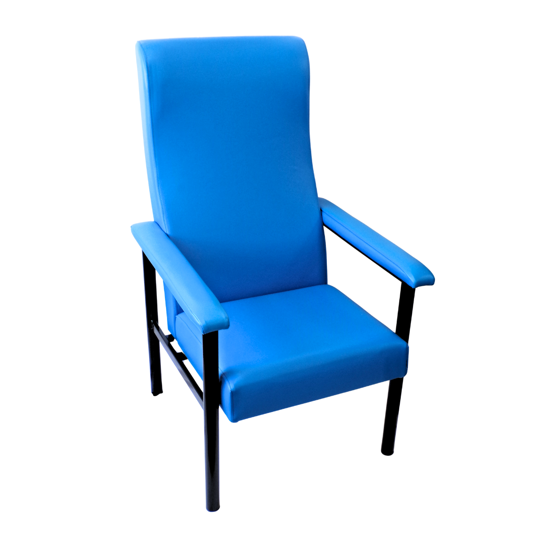 Tara Steel Frame High Back Chair
