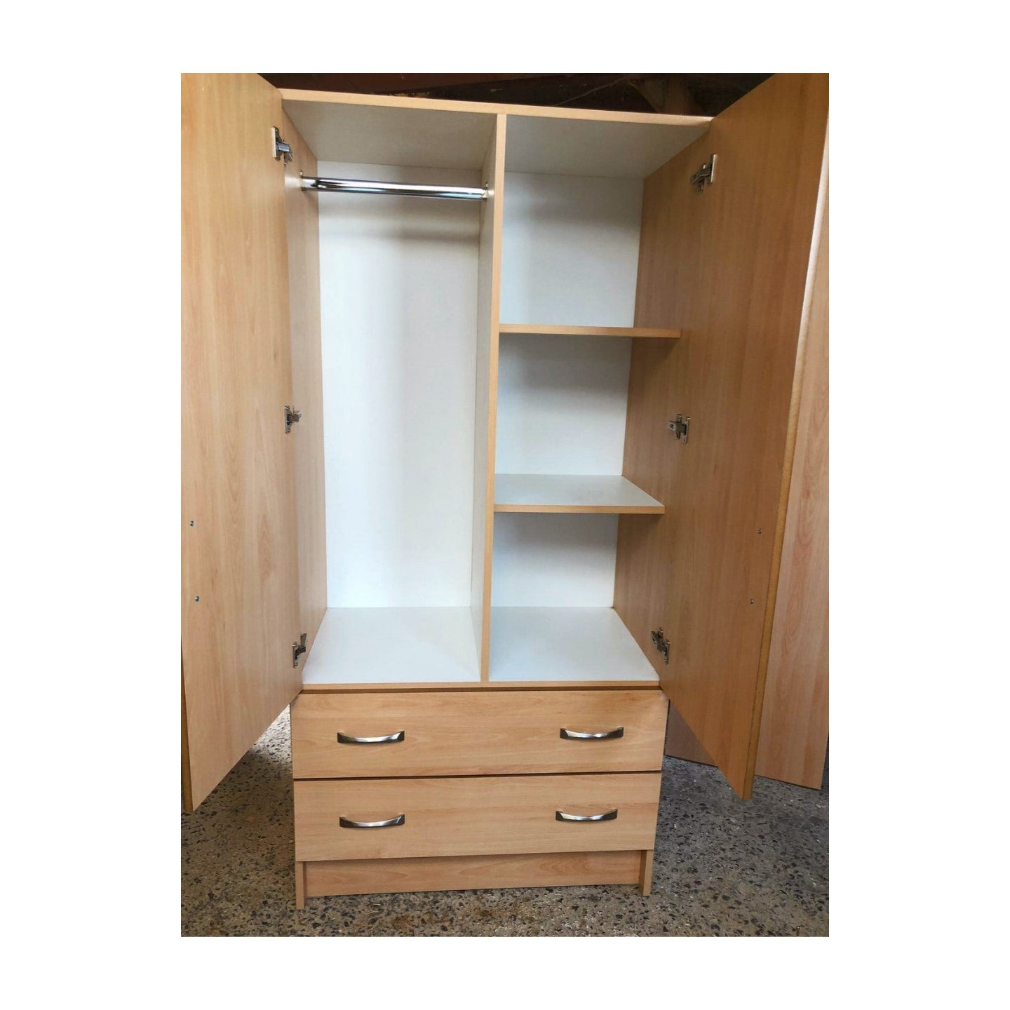 Two Door Two Drawer Wardrobe