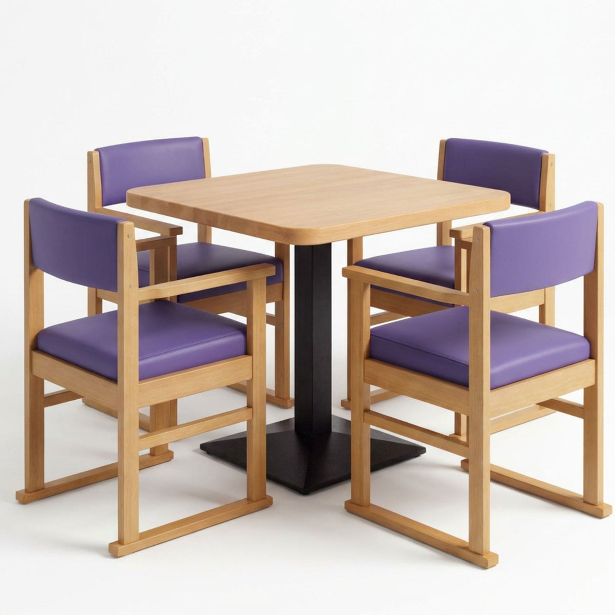 Pedestal Dining Table Set