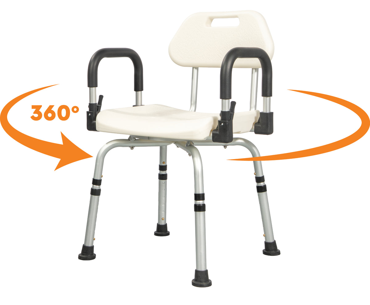 360° Rotating shower chair