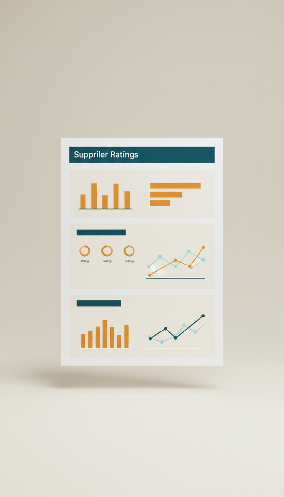 Supplier Ratings Dashboard Printout